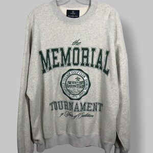Abercrombie & Fitch Memorial Tournament Crewneck Sweatshirt XL Oversized Grey
